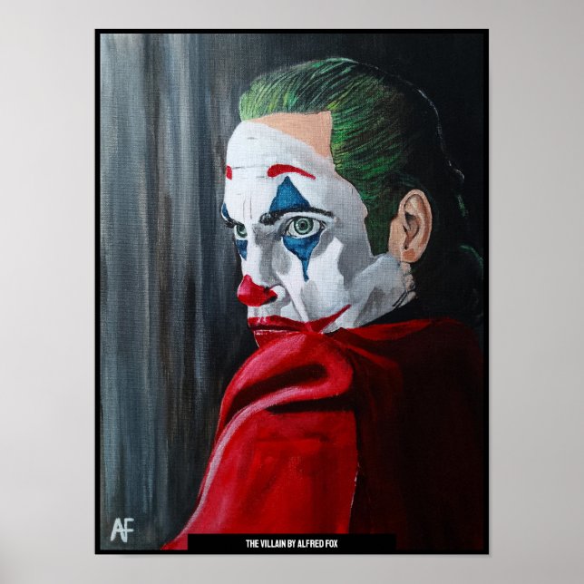 Poster A pintura de Villain por Alfred Fox (Frente)