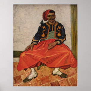Póster A pintura de Vincent van Gogh "o Zouave" (1888)