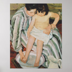 Póster A Pintura do Banho de Mary Cassatt Child