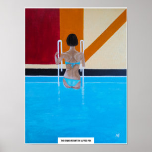 Poster A pintura do Grande Resorte por Alfred Fox