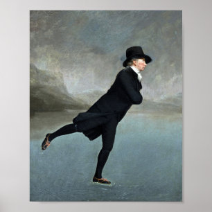 Poster A pintura do Ministro da Patinação por Henry Raebu
