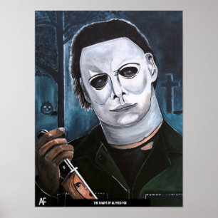 Poster A pintura em forma de Alfred Fox