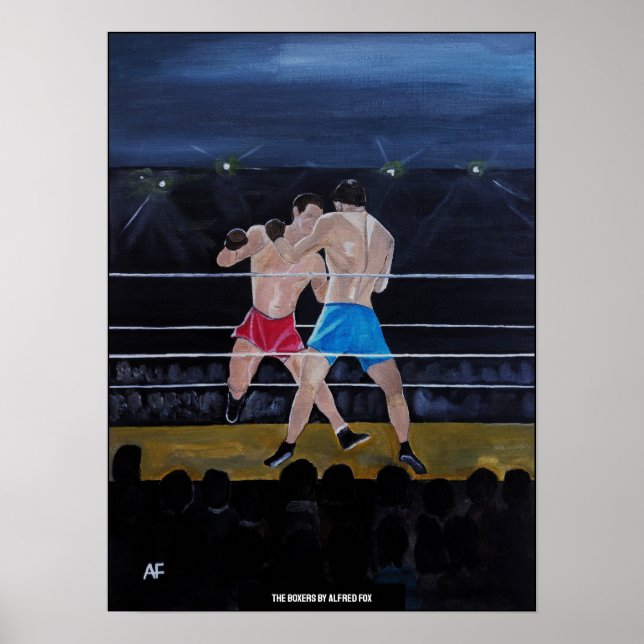Poster A Pintura Os Boxeadores de Alfred Fox (Frente)