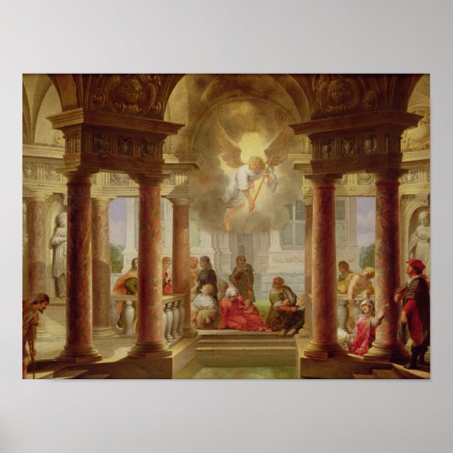 Póster A Piscina de Bethesda, 1645 (Frente)