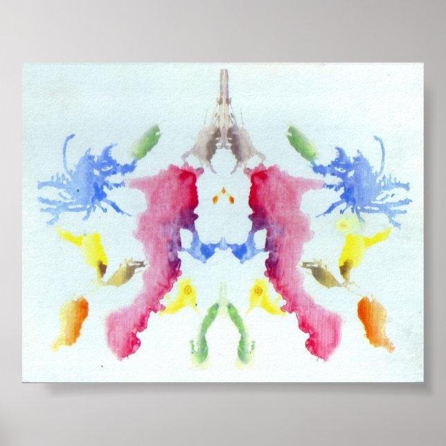 Poster A Placa 10 de Tinta de Teste de Rorschach (Frente)