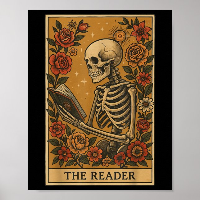 Poster A Placa de Tarot do Leitor (Frente)