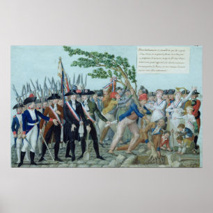 Póster A plantação de uma árvore da liberdade, c.1789