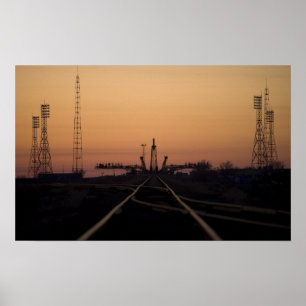 Póster A plataforma de lançamento de Soyuz