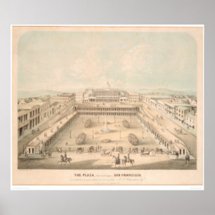 Poster A plaza, quadrado de Portsmouth, S.F. (1335A)