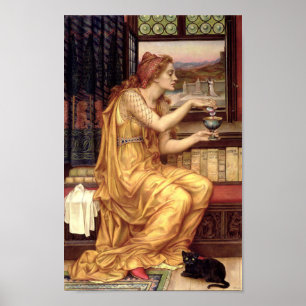 Poster A Poção do Amor pela Pré-Raphaelite Evelyn de Morg