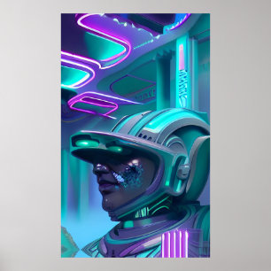 Poster A Polícia dos Sonhos - Arte Vaporwave