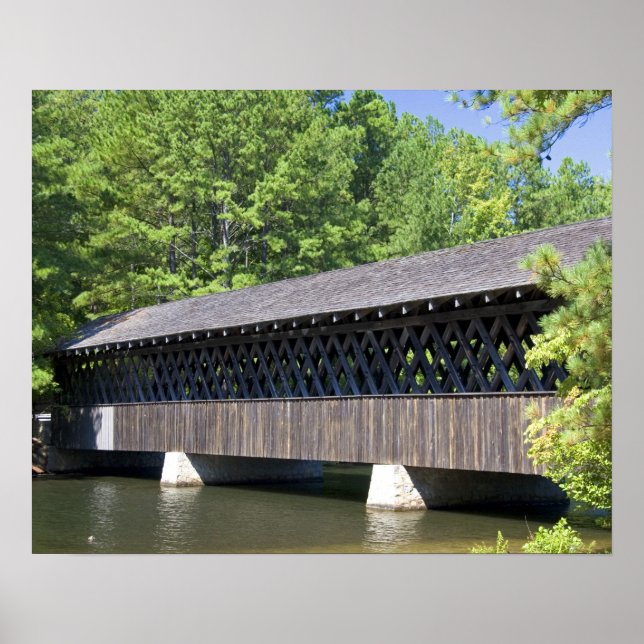 Poster A Ponte Cobierta Stone Mountain em Stone (Frente)