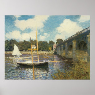Póster A ponte da estrada em Argenteuil por Claude Monet
