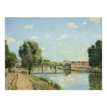 A Ponte Da Ferrovia Camille Pissarro  