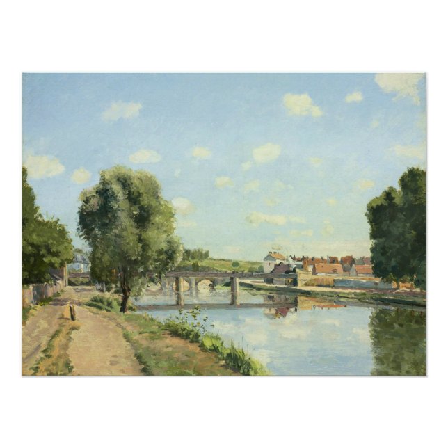 Póster A Ponte Da Ferrovia Camille Pissarro   (Frente)