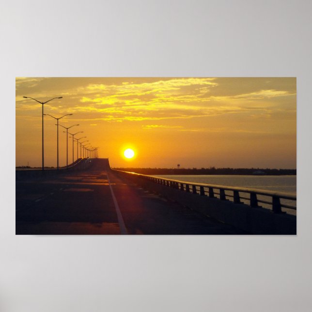 Póster A ponte de Bay no Sunset (Frente)