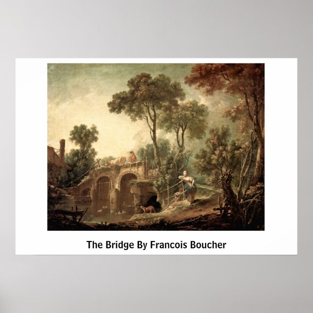 Poster A Ponte De Francois Boucher (Frente)