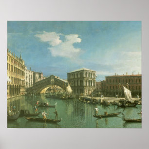 Poster A ponte de Rialto, Veneza