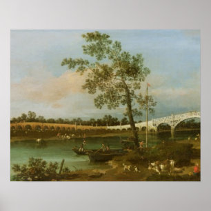 Poster A ponte de Walton velho, 1755 (óleo em canvas)