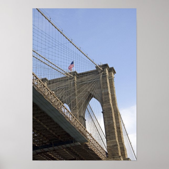 Póster A Ponte do Brooklyn na cidade de Nova York, Nova (Frente)