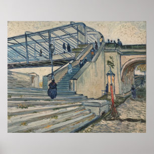Póster A ponte do Trinquetaille de Van Gogh, Arles (1888)