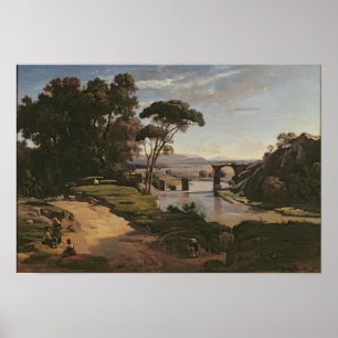 Póster A ponte em Narni, c.1826-27