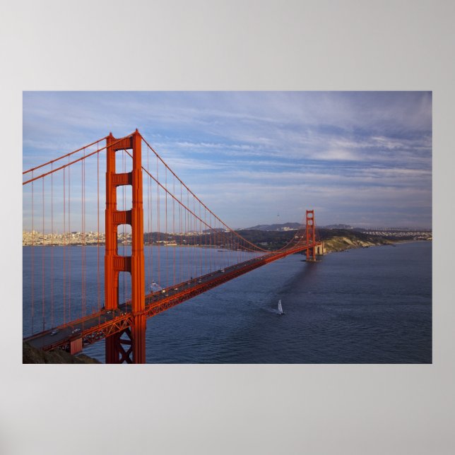 Póster A Ponte Golden Gate a partir do Marin (Frente)