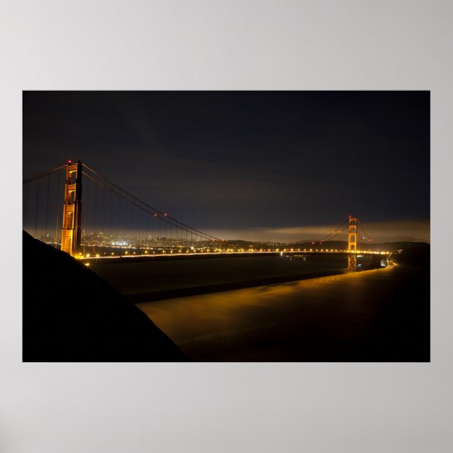 Poster A Ponte Golden Gate a partir do Marin 2 (Frente)