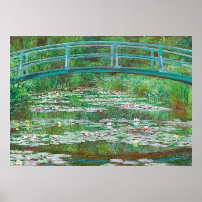Poster A ponte japonesa por Claude Monet (Frente)