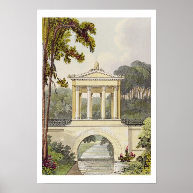 Póster A Ponte Temple, do Repositório de Ackermann (Frente)