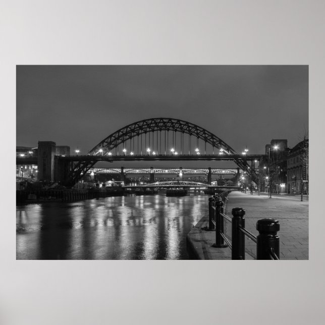 Póster A Ponte Tyne à Noite (Frente)