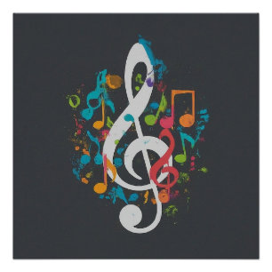 Póster A Pontuação Perfeita: Notas de Música e Limpeza Se