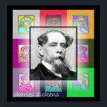 Póster A Pop Art Charles Dickens<br><div class="desc">Um esplêndido retrato do autor do excelente é cercado por pequenos ecos de pop</div>