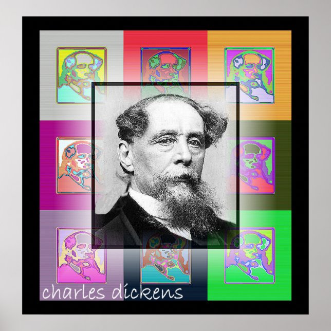 Póster A Pop Art Charles Dickens (Frente)