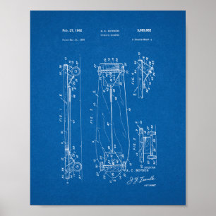 Póster A porta copos da criança - patente do skate -