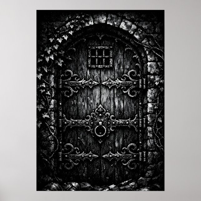 Poster A Porta do Feiticeiro — por BurnsInHell (Frente)