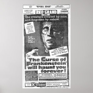 Póster "A praga de 1957) anúncios de Frankenstein" (-