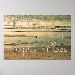 Poster A praia é meu lugar feliz