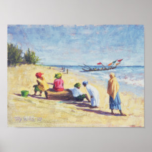 Póster A Praia em Abene Senegal 1997