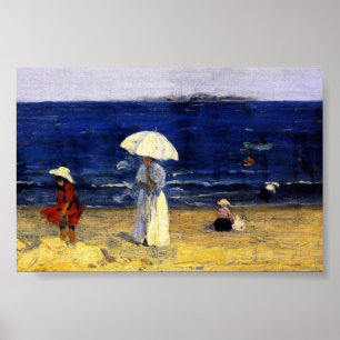Poster A praia em Dinard, Clarence Gagnon