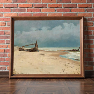 Poster A praia em Højen por P.S. Krøyer, Art