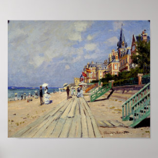 Póster A praia em Trouville - Claude Monet