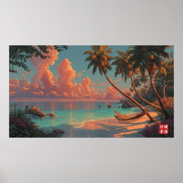 Poster A praia escondida (Frente)