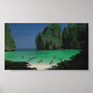 Poster "A praia" Tailândia