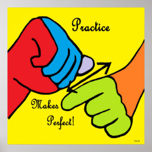 Poster A PRÁTICA ASL torna-se perfeita