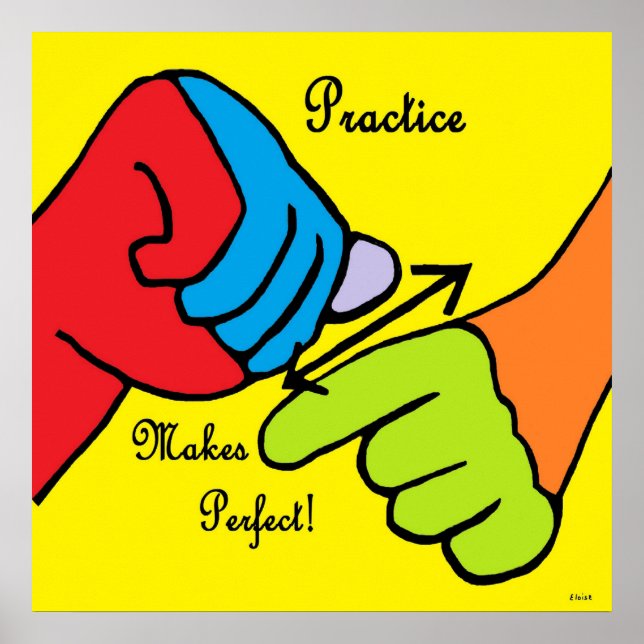 Poster A PRÁTICA ASL torna-se perfeita (Frente)