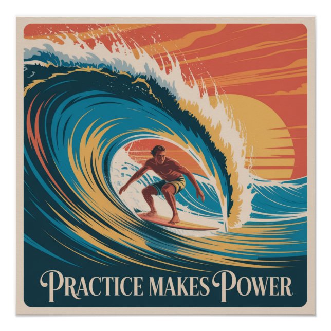 Póster A Prática Torna Perfeito (Frente)