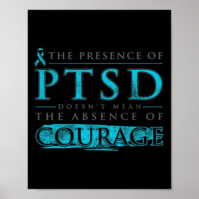 Poster A Presença De Ptsd Não Significa A Ausência (Em B (Frente)