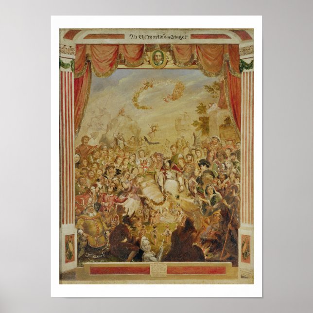 Poster A primeira aparição de William Shakespeare (1564- (Frente)