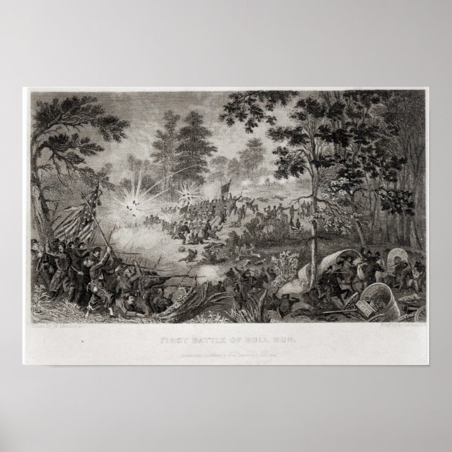 Poster A Primeira Batalha de Bull Run (Frente)